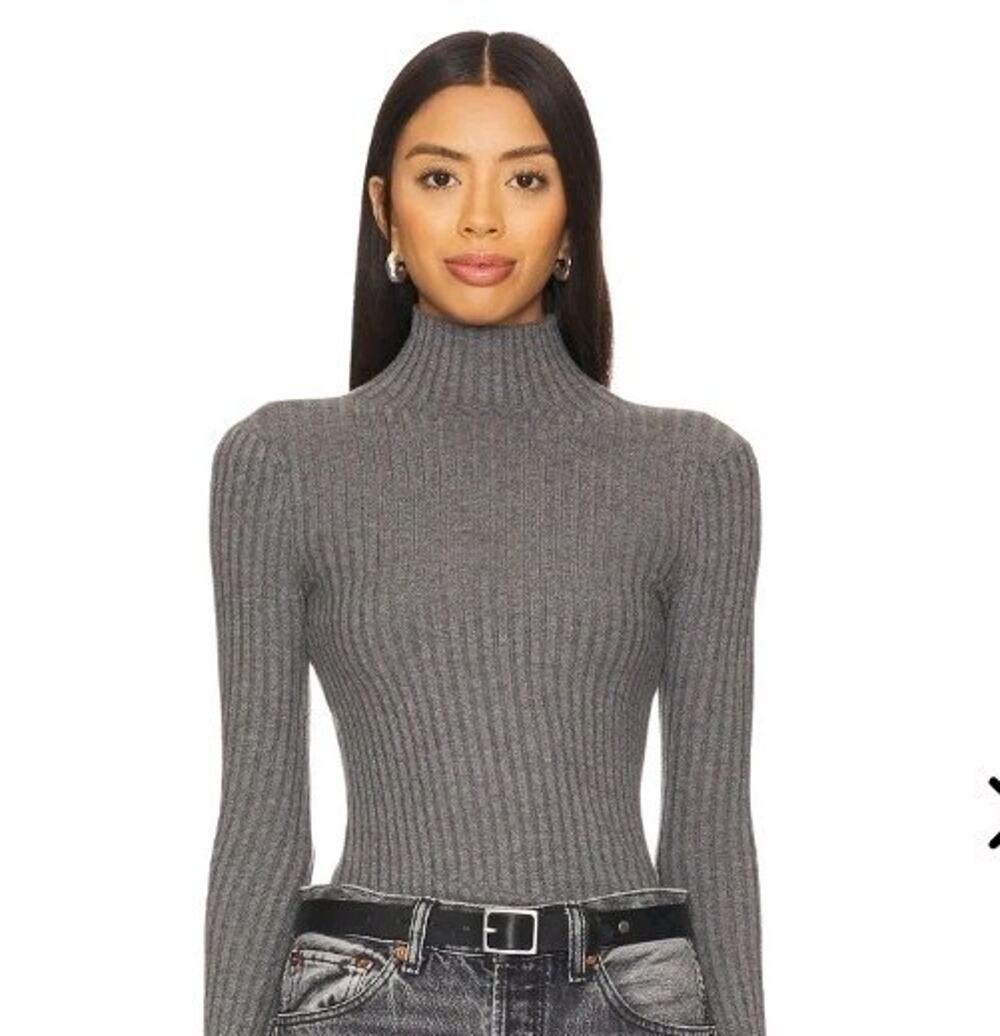 Lovers + Friends Magnolia Turtleneck, NWT, Heather Grey, Sz XS